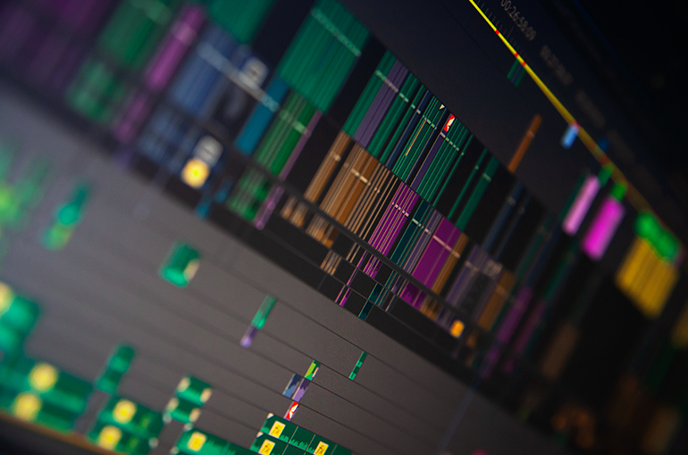 DaVinci Resolve timeline