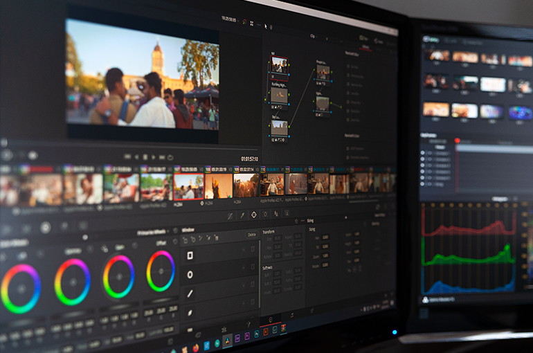 DaVinci Resolve timeline